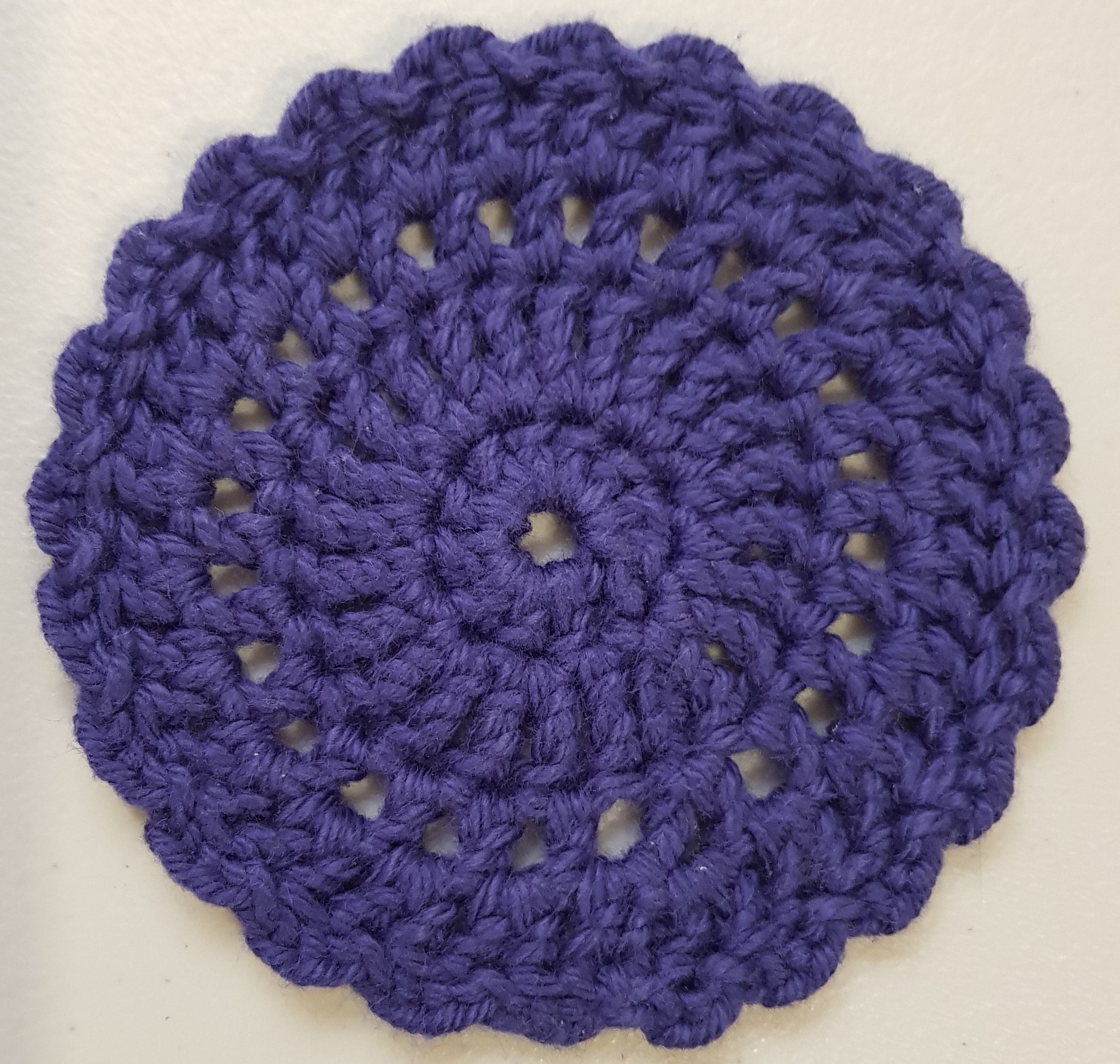 Hand Crocheted Designer Chunky Doily - 10 cm