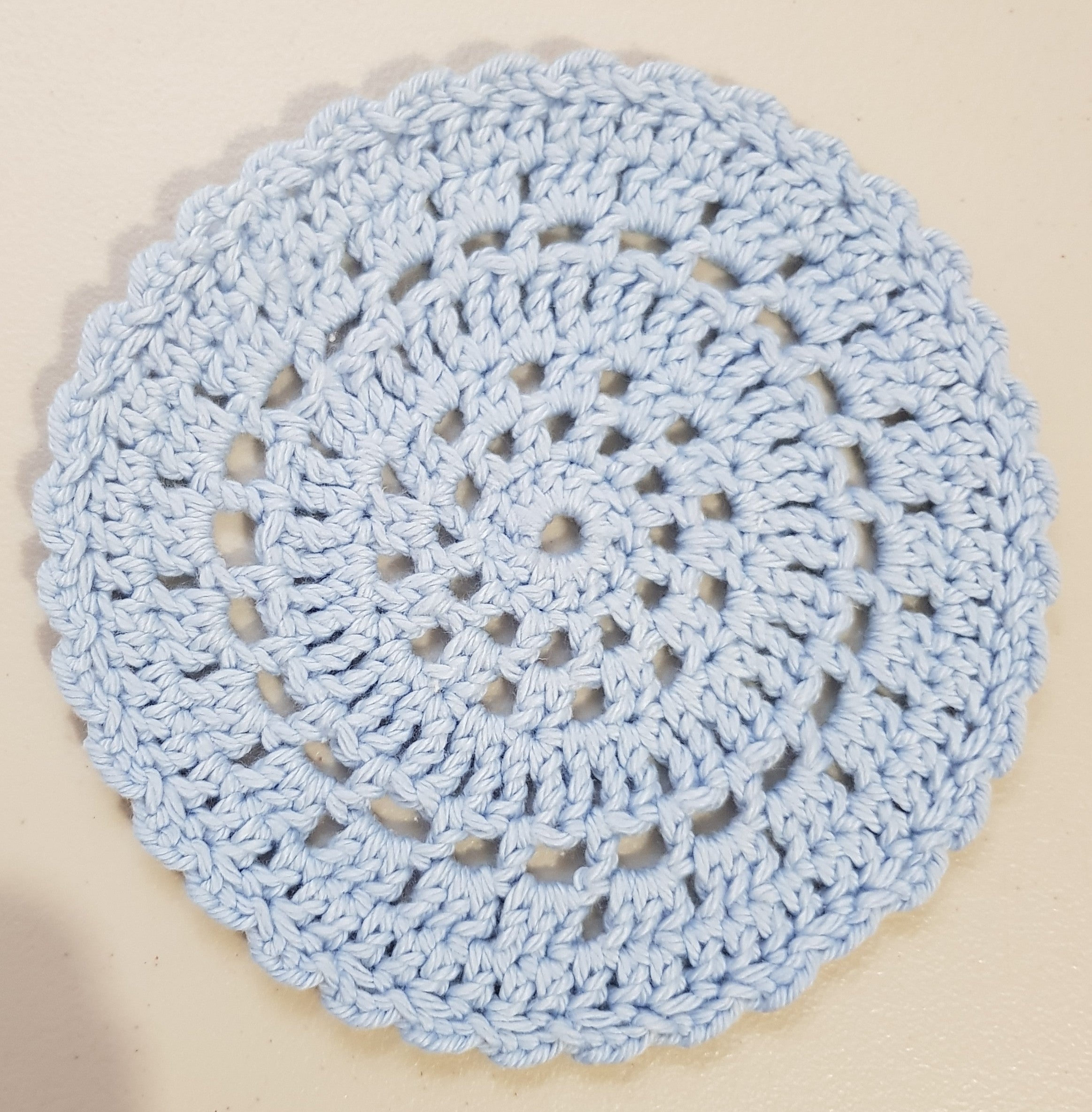 Hand Crocheted Chunky Doily - 16 cm