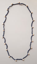 Crochet Necklace - Wood Bead - 80-84 cm