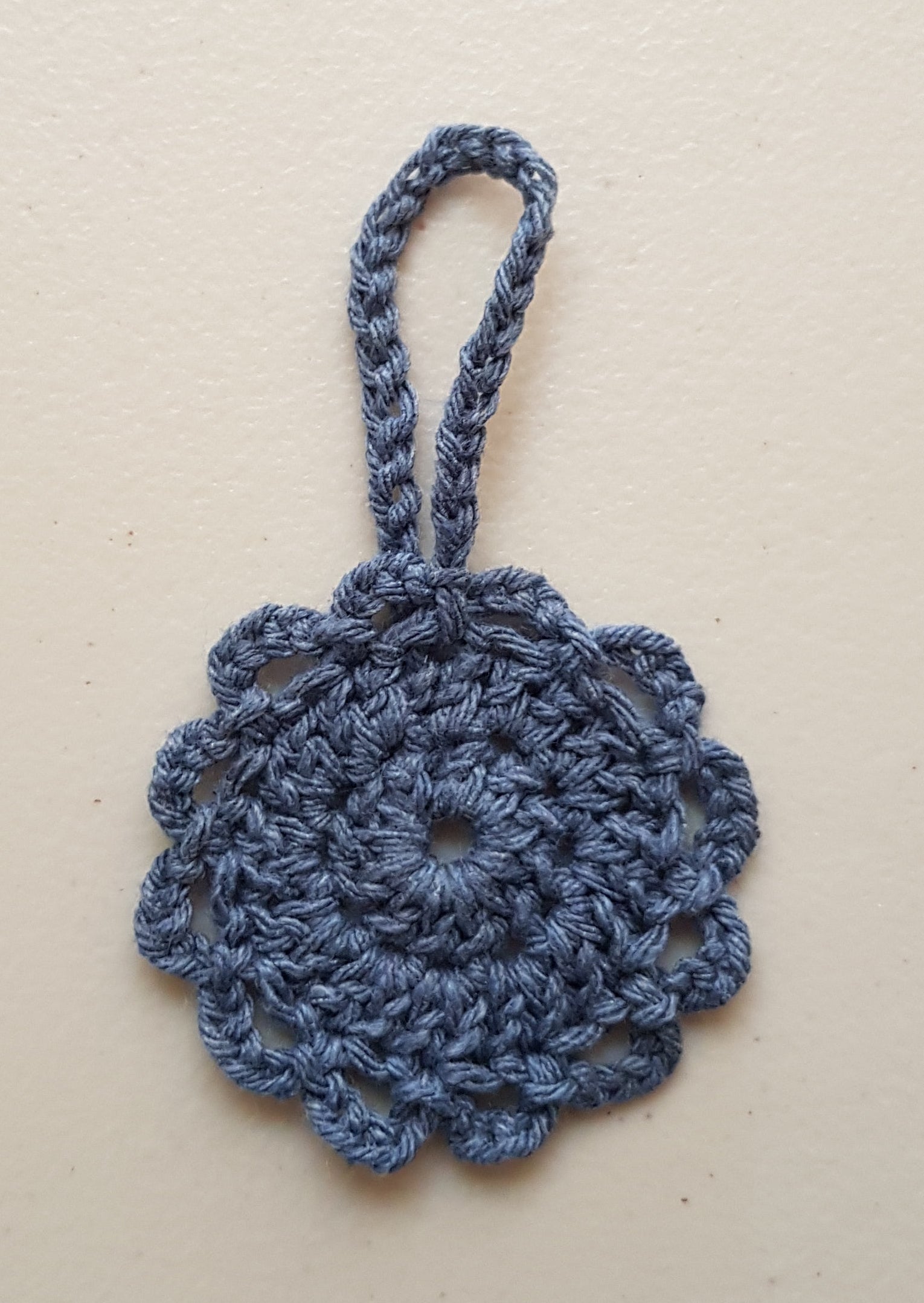 Hand Crocheted Hanging Ornament - 6 cm