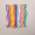 Crochet Pastel Hair Ties Set - Soft Acrylic