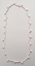 Crochet Necklace - Pearl - 100 cm