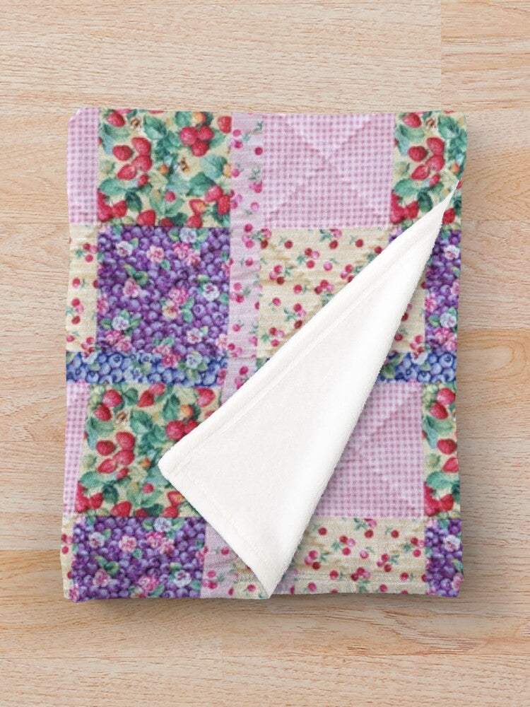 Throw Blanket - Summer Berries - 152 x 127 cm