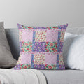 Cushion/Pillow with Printed Artwork - Berries and Strawberries Patchwork